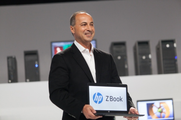 HP’s Jim Zafarana shown here with the new Zbook 